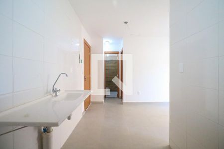 Cozinha e Área de Serviço de apartamento para alugar com 2 quartos, 36m² em Vila Palmares, São Caetano do Sul