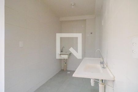 Cozinha e Área de Serviço de apartamento para alugar com 2 quartos, 36m² em Vila Palmares, São Caetano do Sul