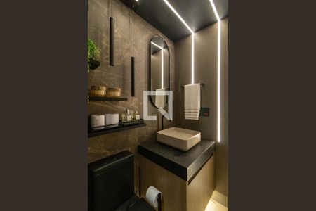 Banheiro de kitnet/studio à venda com 1 quarto, 27m² em Pompeia, São Paulo