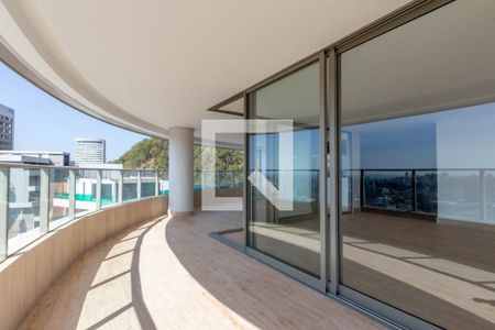 Varanda da Sala de apartamento à venda com 4 quartos, 323m² em Santa Lúcia, Belo Horizonte