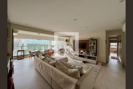 Sala de apartamento para alugar com 3 quartos, 125m² em Jardim das Acacias, São Paulo