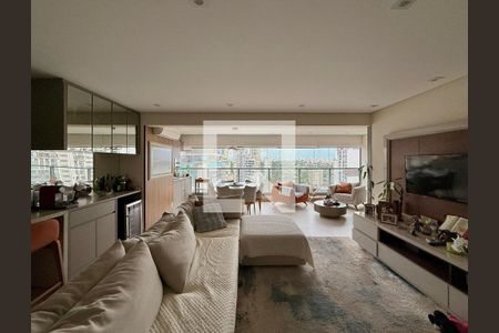 Sala de apartamento para alugar com 3 quartos, 125m² em Jardim das Acacias, São Paulo