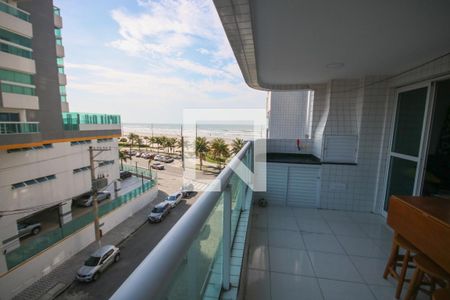 Varanda da Sala de apartamento para alugar com 2 quartos, 69m² em Vila Caiçara, Praia Grande