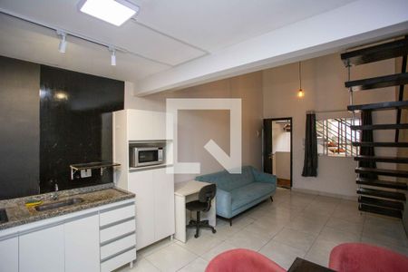 Sala/Cozinha de kitnet/studio para alugar com 1 quarto, 40m² em Centro, Diadema
