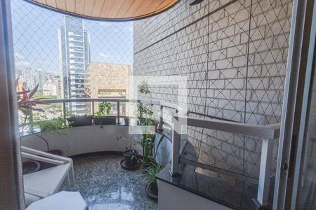 Varanda da Sala de apartamento à venda com 3 quartos, 116m² em Funcionários, Belo Horizonte