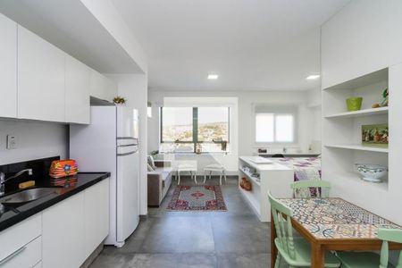 Cozinha de kitnet/studio para alugar com 1 quarto, 38m² em chacara das pedras, Porto Alegre