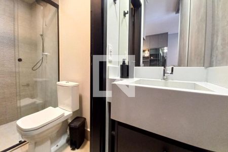 Banheiro de kitnet/studio para alugar com 1 quarto, 31m² em Botafogo, Campinas