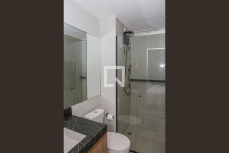 Banheiro Social de kitnet/studio à venda com 1 quarto, 28m² em Perdizes, São Paulo