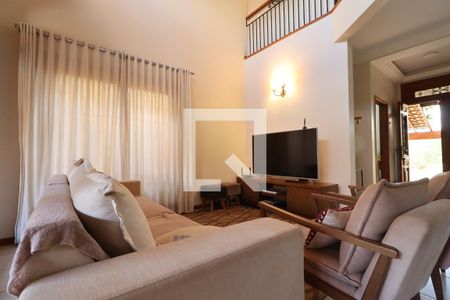 Sala de casa de condomínio para alugar com 5 quartos, 240m² em Residencial Villa Florenca, Ribeirão Preto