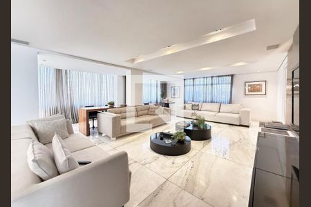 Sala de apartamento à venda com 3 quartos, 260m² em Gutierrez, Belo Horizonte