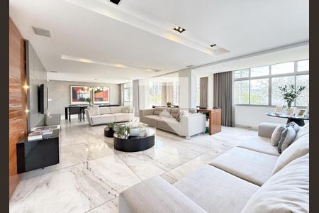 Sala de apartamento à venda com 3 quartos, 260m² em Gutierrez, Belo Horizonte