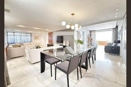 Sala de apartamento à venda com 3 quartos, 260m² em Gutierrez, Belo Horizonte