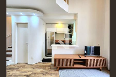 Sala de apartamento à venda com 1 quarto, 48m² em Vila Olímpia, São Paulo