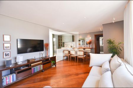 Sala  de apartamento à venda com 3 quartos, 100m² em São Pedro, Belo Horizonte