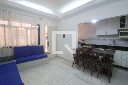 Sala de apartamento para alugar com 2 quartos, 55m² em Vila Julia, Guarujá