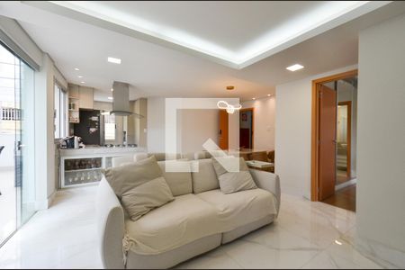 Sala  de apartamento para alugar com 2 quartos, 136m² em Santo Antônio, Belo Horizonte