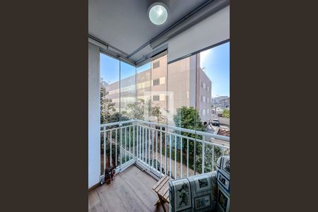 Varanda da Sala de apartamento à venda com 3 quartos, 60m² em Jardim Sabara, São Paulo