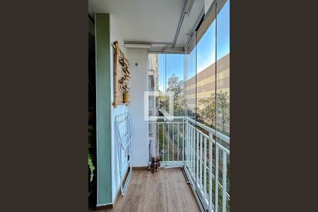 Varanda da Sala de apartamento à venda com 3 quartos, 60m² em Jardim Sabara, São Paulo