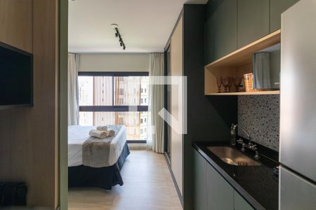 Studio de kitnet/studio para alugar com 1 quarto, 20m² em Indianópolis, São Paulo
