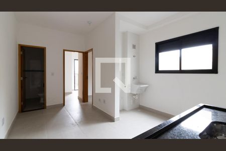 Sala/Cozinha de apartamento à venda com 2 quartos, 37m² em Vila Guilhermina, São Paulo