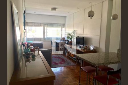 Sala de apartamento à venda com 1 quarto, 55m² em Vila Buarque, São Paulo