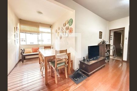 Sala de apartamento à venda com 3 quartos, 90m² em Santo Antônio, Belo Horizonte