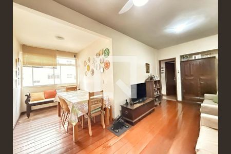 Sala de apartamento à venda com 3 quartos, 90m² em Santo Antônio, Belo Horizonte