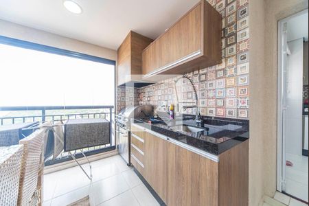 Varanda Gourmet de apartamento à venda com 3 quartos, 192m² em Vila Gilda, Santo André