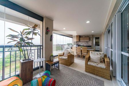 Varanda Gourmet de apartamento à venda com 3 quartos, 192m² em Vila Gilda, Santo André