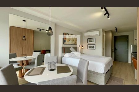Varanda do Studio de kitnet/studio para alugar com 1 quarto, 27m² em Sumaré, São Paulo