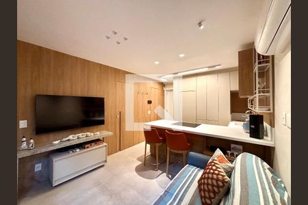 Sala de apartamento à venda com 1 quarto, 48m² em Leblon, Rio de Janeiro