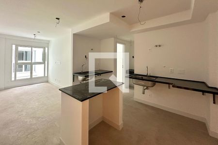 Sala/Cozinha de apartamento à venda com 1 quarto, 34m² em Jardim Botânico, Rio de Janeiro