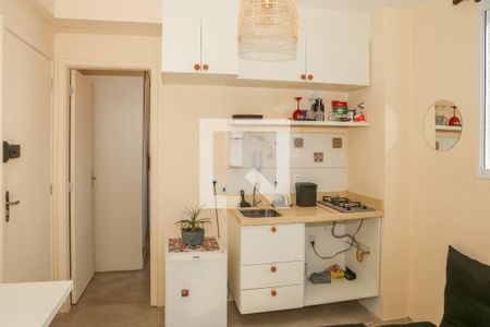 Sala/Cozinha de apartamento para alugar com 1 quarto, 25m² em Barra Funda, São Paulo