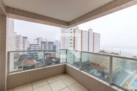 Varanda da sala de apartamento para alugar com 2 quartos, 89m² em Nova Mirim, Praia Grande