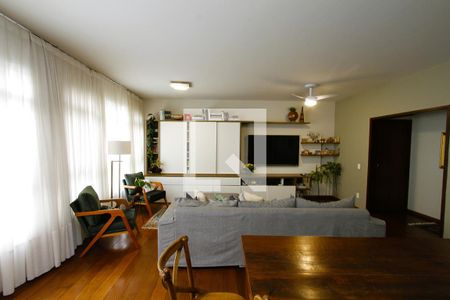 Sala de apartamento à venda com 4 quartos, 150m² em Funcionários, Belo Horizonte