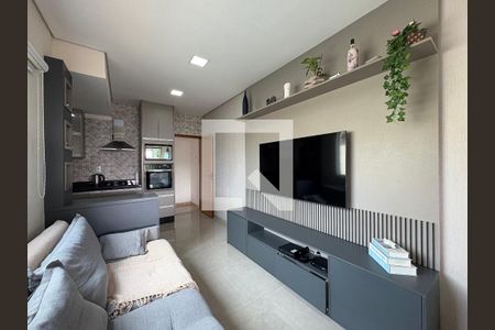 Sala de apartamento à venda com 3 quartos, 104m² em Vila Camilópolis, Santo André