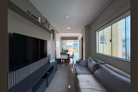 Sala de apartamento à venda com 3 quartos, 104m² em Vila Camilópolis, Santo André
