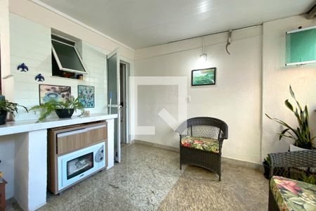 Varanda coberta de apartamento à venda com 3 quartos, 120m² em Funcionários, Belo Horizonte
