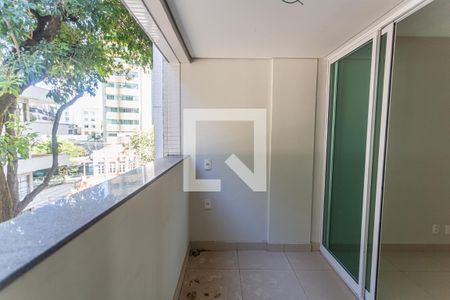 Varanda da Sala de apartamento para alugar com 3 quartos, 91m² em Santo Antônio, Belo Horizonte