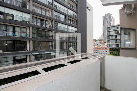 Varanda e Vista de apartamento à venda com 1 quarto, 40m² em Pinheiros, São Paulo