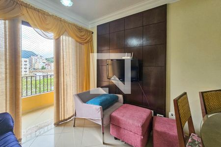 Sala de apartamento para alugar com 3 quartos, 160m² em Jardim das Conchas, Guarujá