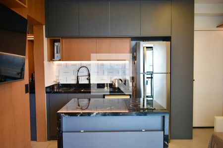 Sala/Cozinha de apartamento à venda com 1 quarto, 37m² em Chácara Inglesa, São Paulo