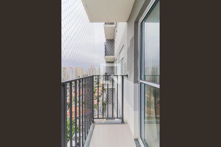 Varanda da Sala de apartamento para alugar com 1 quarto, 27m² em Campo Belo, São Paulo