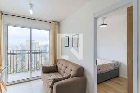 Sala de apartamento para alugar com 1 quarto, 27m² em Campo Belo, São Paulo