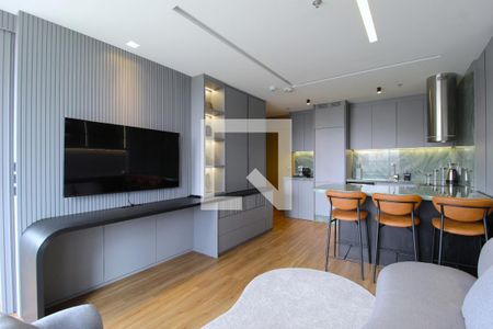 Sala/Cozinha de apartamento à venda com 1 quarto, 53m² em Vila Olímpia, São Paulo