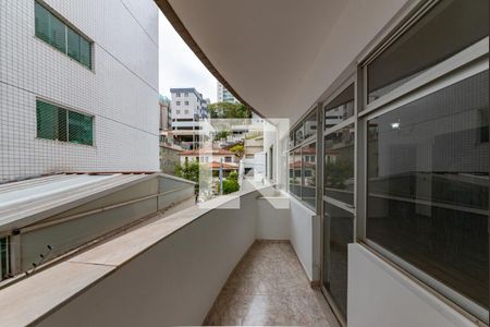 Varanda da Sala de apartamento à venda com 3 quartos, 90m² em Buritis, Belo Horizonte