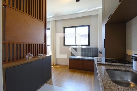Sala/Cozinha de kitnet/studio para alugar com 1 quarto, 25m² em Vila Olímpia, São Paulo