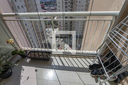 Varanda da sala de apartamento para alugar com 2 quartos, 53m² em Piraporinha, Diadema