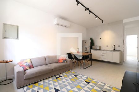 Sala/Cozinha de apartamento para alugar com 1 quarto, 40m² em Alto da Lapa, São Paulo