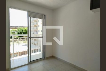 Sala com cozinha integrada de apartamento para alugar com 1 quarto, 27m² em Guaiauna, São Paulo